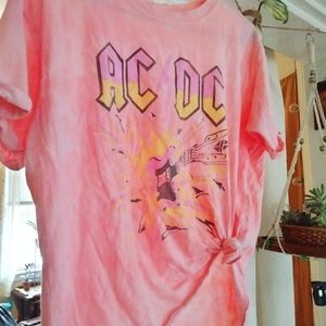 AC/DC pink tee shirt size small